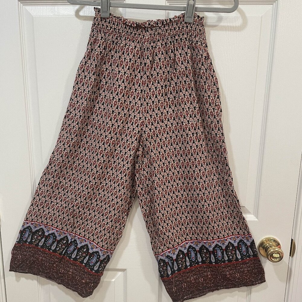 🌿 Mirrou Bohemian Lightweight Pants – Size 8 – Effortless Style & Comfort 🌿